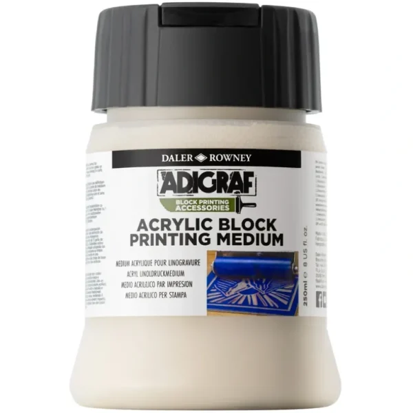 Daler-Rowney Adigraf Acrylic Block Printing Medium - 250ml - Little Painter Art | Exploring the Endless Possibilities of Art Outlet