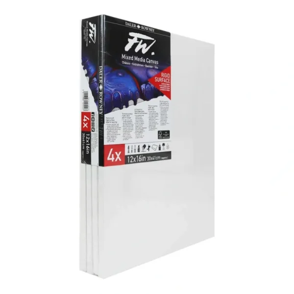 Daler-Rowney FW Mixed Media Rigid Canvas (Multi-Packs) - Little Painter Art | Exploring the Endless Possibilities of Art Shop