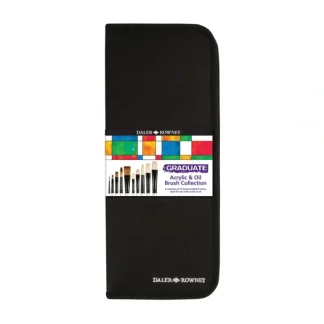 Daler-Rowney Graduate Oil and Acrylic Collection of 10 Brushes in Zip Case - Little Painter Art | Exploring the Endless Possibilities of Art Sale