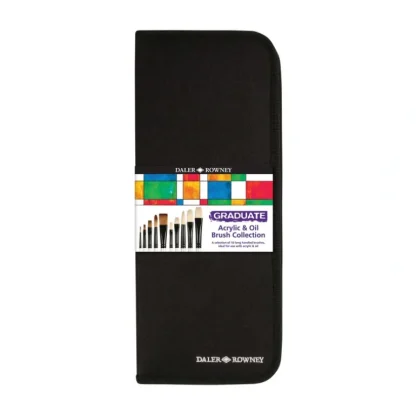 Daler-Rowney Graduate Oil and Acrylic Collection of 10 Brushes in Zip Case - Little Painter Art | Exploring the Endless Possibilities of Art Sale