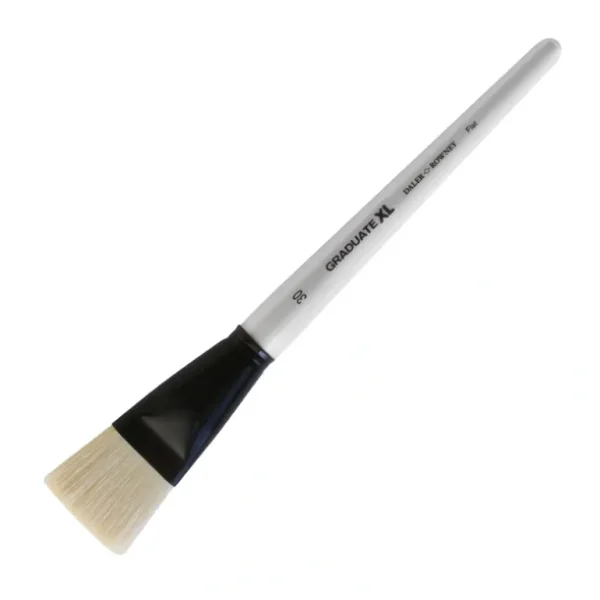 Daler-Rowney Graduate XL White Bristle Flat Brushes - Little Painter Art | Exploring the Endless Possibilities of Art Fashion