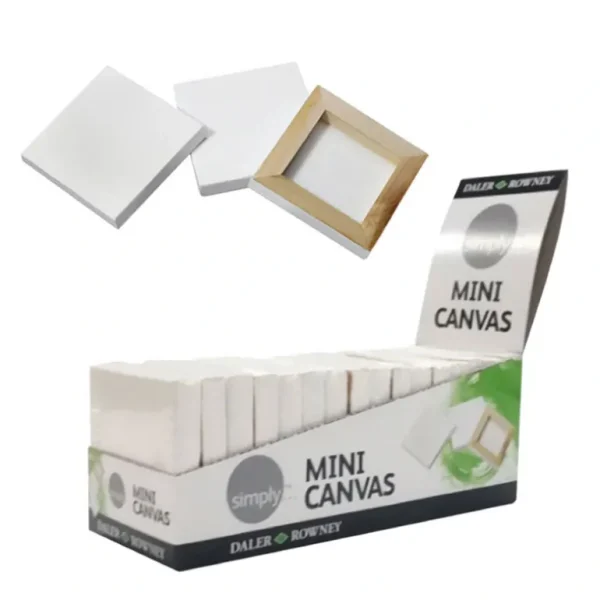 Daler-Rowney Mini Canvas Squares - 2.5x2.5" (6.35cm approx.) - Pack of 16 - Little Painter Art | Exploring the Endless Possibilities of Art Best