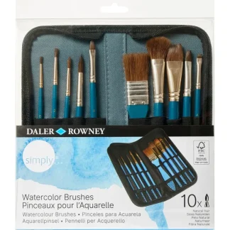 Daler-Rowney Simply Natural Hair Brush Zip Case - Little Painter Art | Exploring the Endless Possibilities of Art Outlet