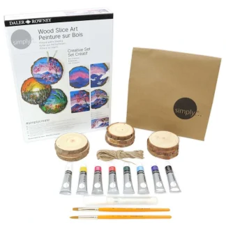 Daler-Rowney Simply Wood Slice Art Creative Set - Little Painter Art | Exploring the Endless Possibilities of Art Best