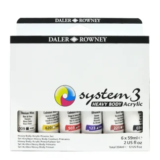 Daler-Rowney System3 HEAVY BODY Acrylic Process Set - Little Painter Art | Exploring the Endless Possibilities of Art Discount