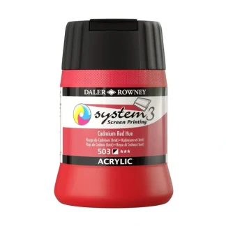 Daler-Rowney System3 Screen Printing Acrylic Colour - 250ml - (Black Cap) - Little Painter Art | Exploring the Endless Possibilities of Art Hot