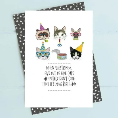 Dandelion Stationery Birthday Greeting Card, Cats - Little Painter Art | Exploring the Endless Possibilities of Art Cheap