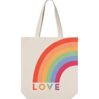 Danica Jubilee Tote Bag - Love Rainbow - Little Painter Art | Exploring the Endless Possibilities of Art Cheap