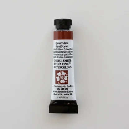 Daniel Smith Watercolor 5ml extra fine Quinacridone Burnt Scarlet 2 - Little Painter Art | Exploring the Endless Possibilities of Art Hot