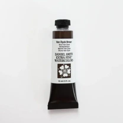 Daniel Smith Watercolor 15ml Extra Fine van Dyck Brown 1 - Little Painter Art | Exploring the Endless Possibilities of Art Best