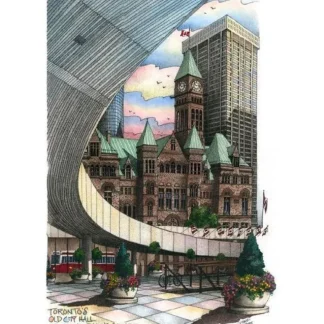 David Crighton Postcard - Nathan Phillips Square Toronto - Little Painter Art | Exploring the Endless Possibilities of Art Cheap