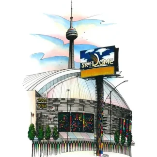 David Crighton Postcard - Skydome Toronto - Little Painter Art | Exploring the Endless Possibilities of Art Best