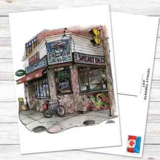 David Crighton Postcard - Sneaky Dee's - Little Painter Art | Exploring the Endless Possibilities of Art Store