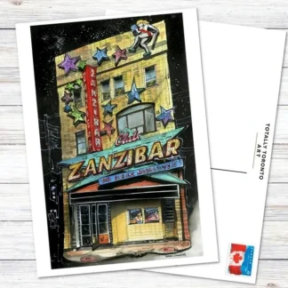 David Crighton Postcard - Zanzibars Tavern - Little Painter Art | Exploring the Endless Possibilities of Art Cheap