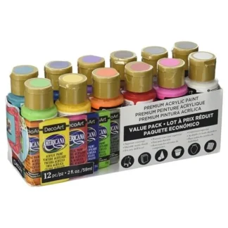 DecoArt Americana Acrylic Paint Value Pack 12pk - Little Painter Art | Exploring the Endless Possibilities of Art Cheap