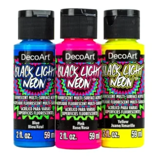 DecoArt Black Light Neon Acrylics 2oz - Little Painter Art | Exploring the Endless Possibilities of Art Shop