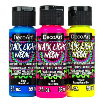 DecoArt Black Light Neon Acrylics 2oz - Little Painter Art | Exploring the Endless Possibilities of Art Shop