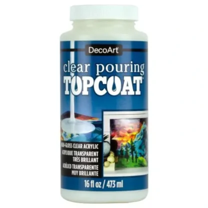 DecoArt Clear Pouring TopCoat 16oz High-Gloss Acrylic - Little Painter Art | Exploring the Endless Possibilities of Art Hot