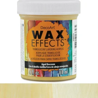 DecoArt Wax Effects Translucent Layering Acrylic 4oz - Aged Beeswax - Little Painter Art | Exploring the Endless Possibilities of Art Cheap