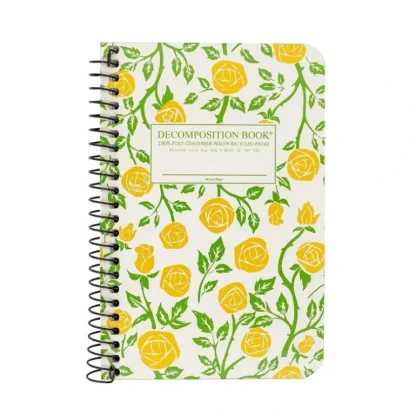 Decomposition Pocket Notebook, Coilbound - Roses - Little Painter Art | Exploring the Endless Possibilities of Art Hot