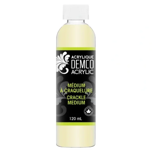 Demco EnCouleurs Acrylic Crackle Medium 120mL - Little Painter Art | Exploring the Endless Possibilities of Art Best