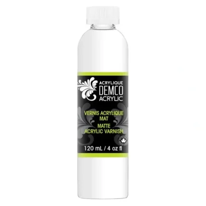 Demco EnCouleurs Acrylic Matte Medium & Varnish 120mL - Little Painter Art | Exploring the Endless Possibilities of Art Sale