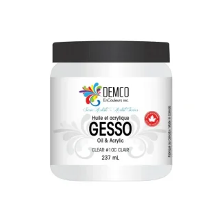 Demco EnCouleurs Artist Series Gesso 473mL Clear - Little Painter Art | Exploring the Endless Possibilities of Art Store