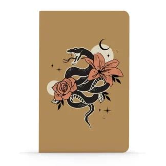 Denik Classic Layflat Notebook, Lined - Serpent In The Flowers - Little Painter Art | Exploring the Endless Possibilities of Art Hot