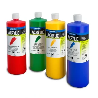 Derivan Artist's Acrylic Paint - 1L - Little Painter Art | Exploring the Endless Possibilities of Art Fashion