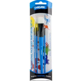 Derivan Face & Body Paint Brush Set - Little Painter Art | Exploring the Endless Possibilities of Art Best Sale