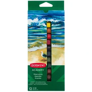 Derwent Academy Watercolour Paint Set 12 x 12ml - Little Painter Art | Exploring the Endless Possibilities of Art Discount