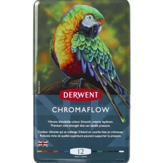 Derwent Chromaflow Pencil 12 Tin Set - Little Painter Art | Exploring the Endless Possibilities of Art Fashion