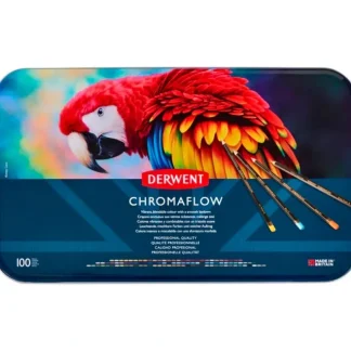 Derwent Chromaflow Pencils - Set of 100 - FREE Set of 2 Blender Pens - Little Painter Art | Exploring the Endless Possibilities of Art Outlet