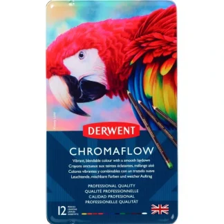 Derwent Chromaflow Pencils - Set of 12 - FREE Set of 2 Blender Pens - Little Painter Art | Exploring the Endless Possibilities of Art Outlet