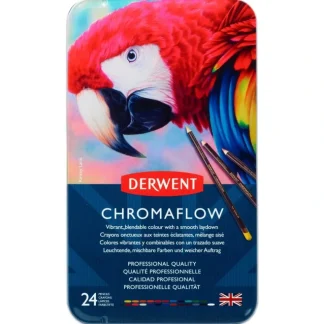 Derwent Chromaflow Pencils - Set of 24 - FREE Set of 2 Blender Pens - Little Painter Art | Exploring the Endless Possibilities of Art Sale