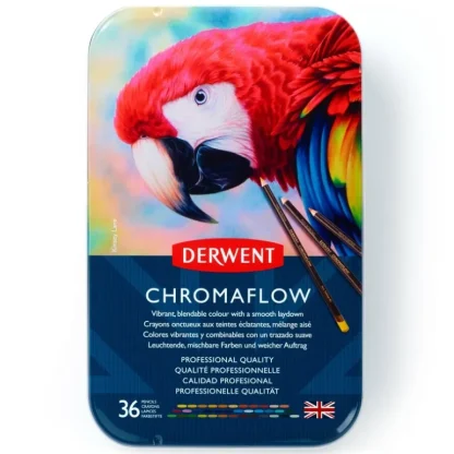 Derwent Chromaflow Pencils - Set of 36 - FREE Set of 2 Blender Pens - Little Painter Art | Exploring the Endless Possibilities of Art Cheap