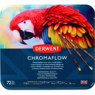 Derwent Chromaflow Pencils - Set of 72 - FREE Set of 2 Blender Pens - Little Painter Art | Exploring the Endless Possibilities of Art Clearance
