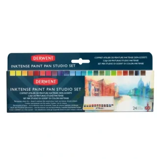 Derwent Inktense Paint Pan Studio Set - 24 Watercolour Paints - Little Painter Art | Exploring the Endless Possibilities of Art Sale