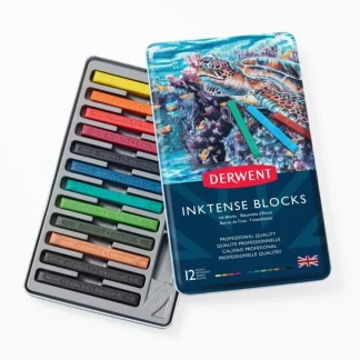 Derwent Inktense Watercolour Ink Blocks - Tin of 12 - Little Painter Art | Exploring the Endless Possibilities of Art Store