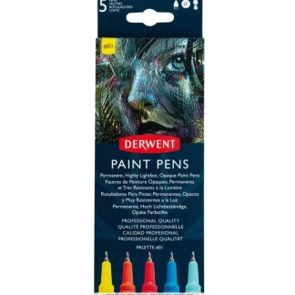 Derwent Paint Pens - Set of 5 #01 - Little Painter Art | Exploring the Endless Possibilities of Art Discount