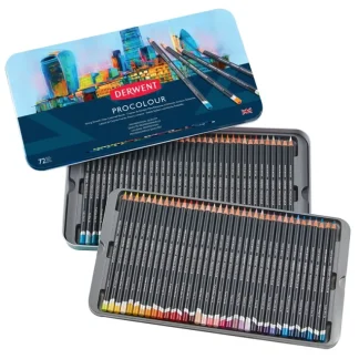Derwent Procolour Pencils Tin - Set of 72 - Little Painter Art | Exploring the Endless Possibilities of Art Fashion
