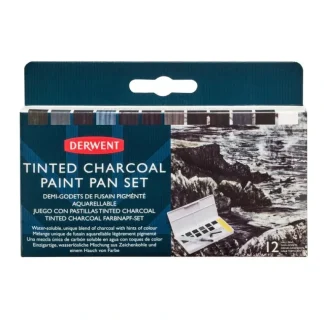Derwent Tinted Charcoal Paint 12 Pan Palette - Little Painter Art | Exploring the Endless Possibilities of Art Best Sale