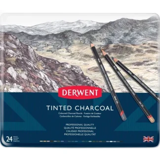 Derwent Tinted Charcoal Pencils - Set of 24 - Little Painter Art | Exploring the Endless Possibilities of Art Hot