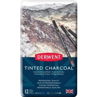 Derwent Tinted Charcoal Pencils - Set of 12 - Little Painter Art | Exploring the Endless Possibilities of Art Fashion