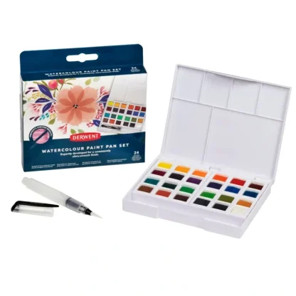 Derwent Watercolour Paint Pan Set of 24 - Little Painter Art | Exploring the Endless Possibilities of Art Cheap