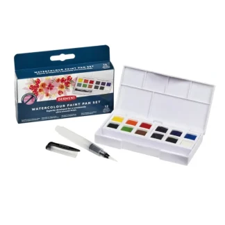 Derwent Watercolour Paint Pan Set of 12 - Little Painter Art | Exploring the Endless Possibilities of Art Clearance
