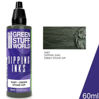 Dipping ink 60 ml - BLACK GREEN STONE DIP - Little Painter Art | Exploring the Endless Possibilities of Art Online