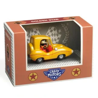 Djeco Crazy Motors Toy Car - Golden Star - Little Painter Art | Exploring the Endless Possibilities of Art Flash Sale