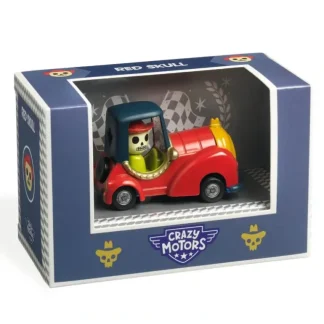 Djeco Crazy Motors Toy Car - Red Skull - Little Painter Art | Exploring the Endless Possibilities of Art Outlet