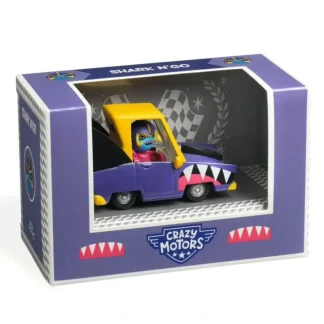 Djeco Crazy Motors Toy Car - Shark'N'Go - Little Painter Art | Exploring the Endless Possibilities of Art Discount